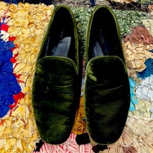 Vince Green Velvet Loafer 8